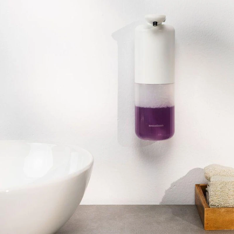 Image of Sublime Market Connect Soap dispenser - InnovaGoods - Bitesap - Automatic - Rechargeable - Hygienic white white