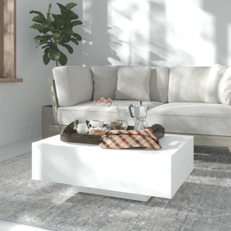 Image of VIDAXL Coffee Table White 85x55x31cm Engineered Wood Vidaxl 8720286352359