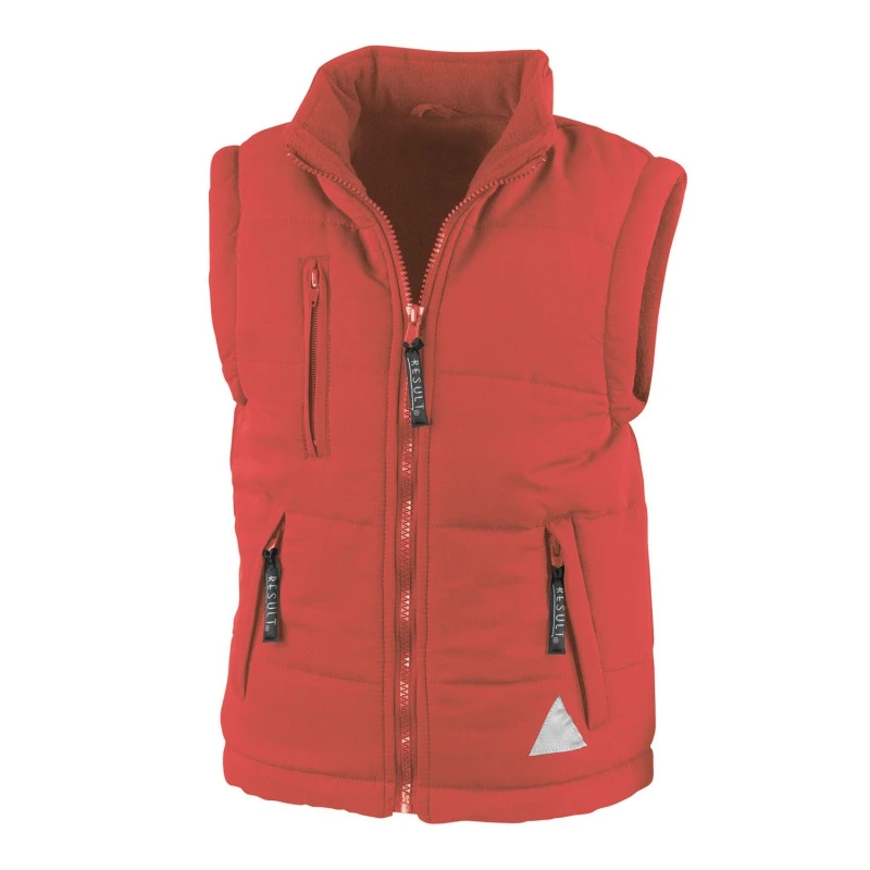 Image of Result Ultra Padded Gilet in Red Size: 3-4 Years Red Unisex 3-4 Years