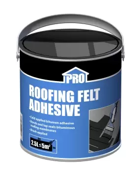 Image of Roof Pro Black Roofing Felt Adhesive 2.5L