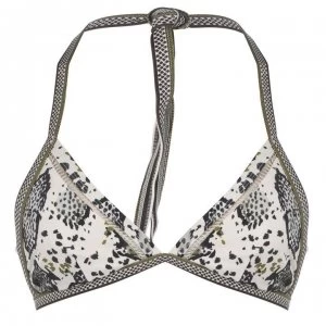Image of Ted Baker Snake Triangle Bikini Top - LT-GREY