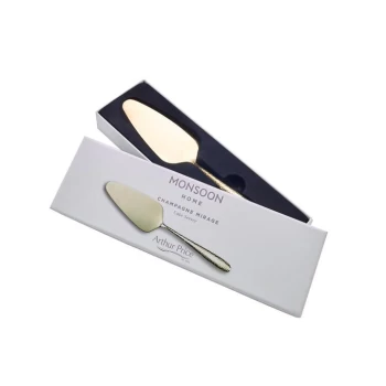 Image of Arthur Price Monsoon 'Champagne Mirage' Stainless steel cutlery, Cake Server for luxury home dining - Multi Coloured