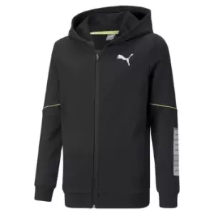 Image of Puma Active Full Zip Hoodie Junior Boys - Black