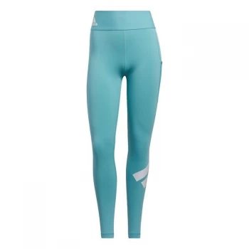 Image of adidas Techfit Logo Long Leggings Womens - Mint Ton