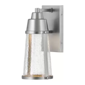 Image of Hinkley Miles Outdoor Wall Lantern Painted Satin Nickel, IP44