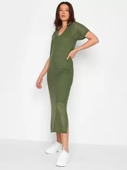 Image of Long Tall Sally Crochet Dress - Green, Size 26-28, Women