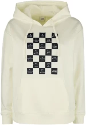 Image of Vans Checkerboard 21 Hoodie Hooded sweater off white