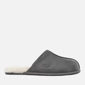 Image of UGG Mens Scuff Suede/Sheepskin Slippers - Dark Grey - UK 11