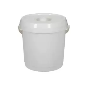 Image of Whitefurze Bucket with Lid, 14L, White