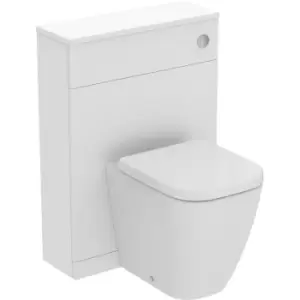 Image of Ideal Standard i. life S Compact Matt WC Unit and Worktop with Back to Wall Toilet and Soft Close Seat 600mm in White