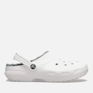 Image of Crocs Classic Lined Clogs - White/Grey - M5W6