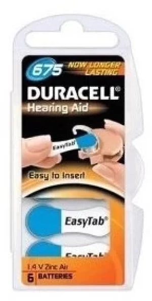 Image of Duracell Zinc Air Et 675 6 Batteries