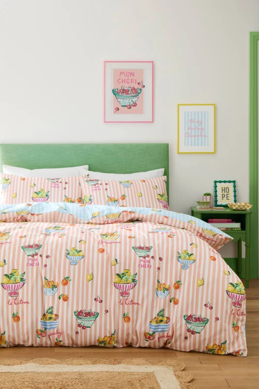 Image of Fusion Summer Fruits Duvet Cover Bedding Set Multi