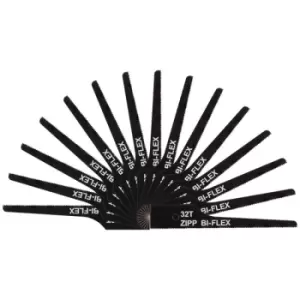 Image of Sealey SA345MIX Air Saw Blades Mixed - Pack of 15