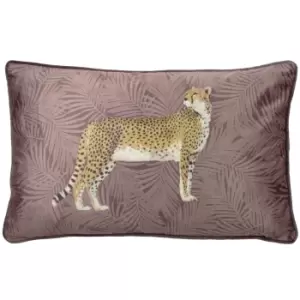 Image of Cheetah Forest Cushion Blush/Yellow/Black