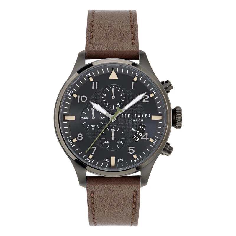 Image of Ted Baker Fulmaar Watch Brown male One Size