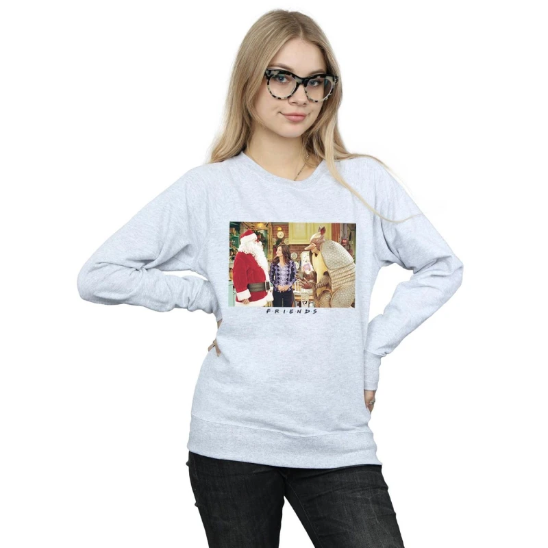 Image of Friends Christmas Armadillo Sweatshirt Grey female