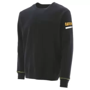 Image of Caterpillar Essentials Unisex Crew Neck Sweater (XL) (Black)