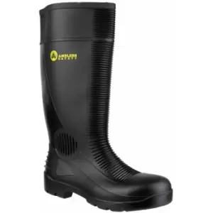 Image of Amblers Steel FS100 Mens Safety Wellingtons (44 EUR) (Black) - Black