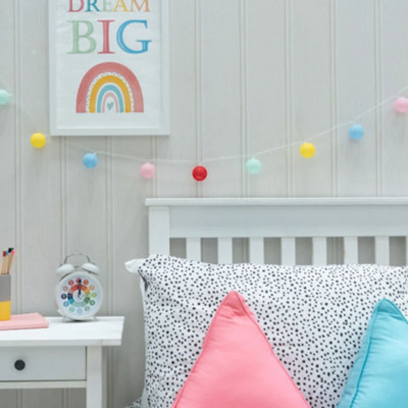 Image of ValueLights Set of 10 Battery Powered Colourful Ball Fairy String Lights Multi