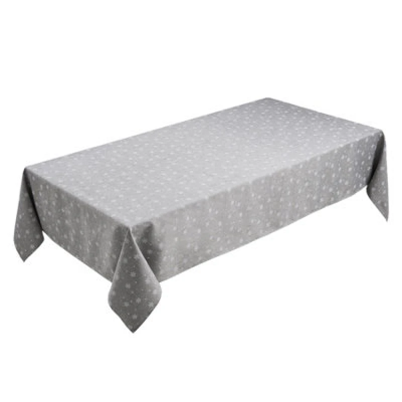 Image of Luxury Living Snowflake 145X220Cm Grey Tablecloth