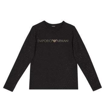 Image of Emporio Armani Ladies Knitted Long - Black