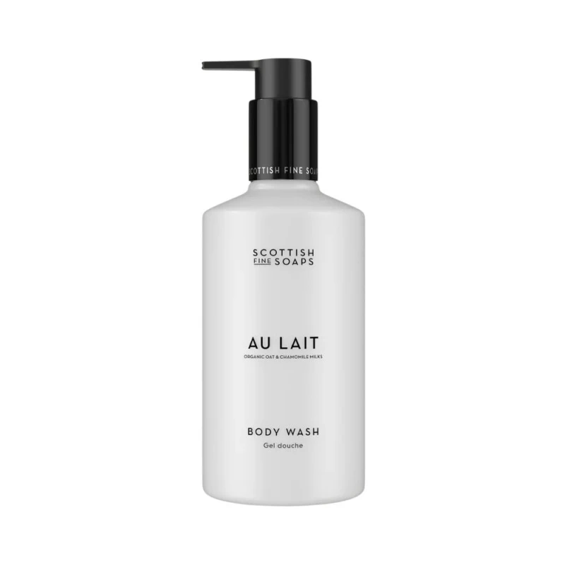 Image of Scottish Fine Soaps Scottish Fine Soaps Au Lait Body Wash 300ml in Clear Clear 300ml Unisex 5016365101462