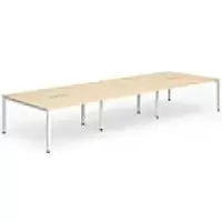 Image of dynamic Computer Desk Evolve Plus B6P12MPEW Maple 3600 mm x 1600 mm x 730 mm