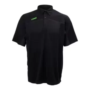 Image of Apache Langley Polo Shirt Black/Grey Medium