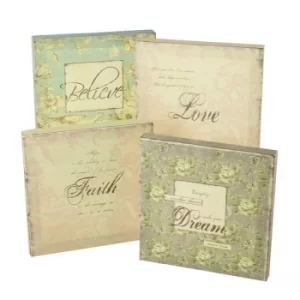 Image of Dream Faith Believe Fabric Pictures (One Random Supplied) by Heaven Sends