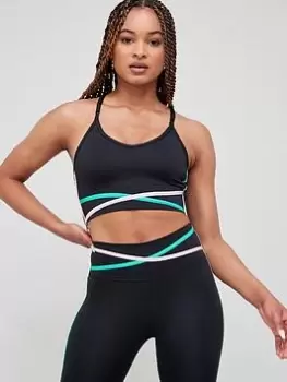 Image of Nike Light Support Indy Bra - Black, Size L, Women