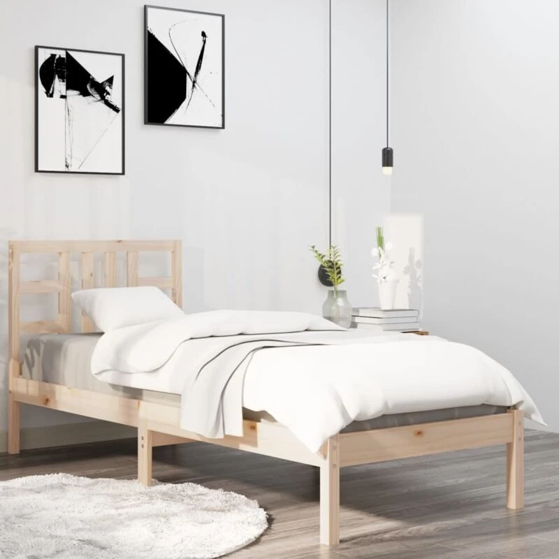Image of VIDAXL Bed Frame without Mattress 90x200cm Solid Wood Vidaxl 8720287041320