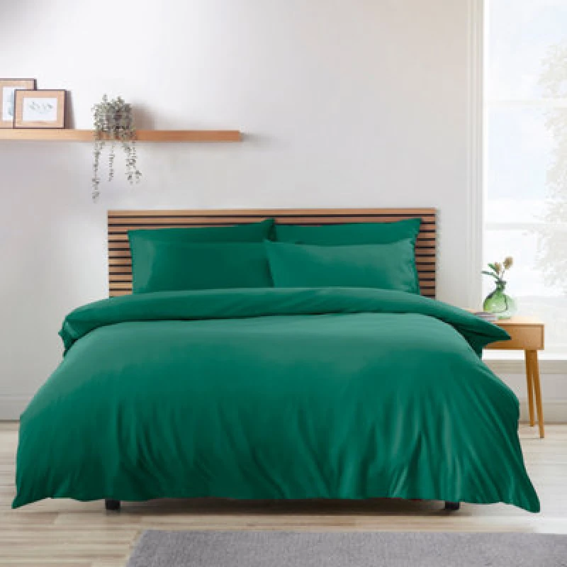 Image of Catherine Lansfield 'So Soft Easy Iron' Duvet Cover Set Teal