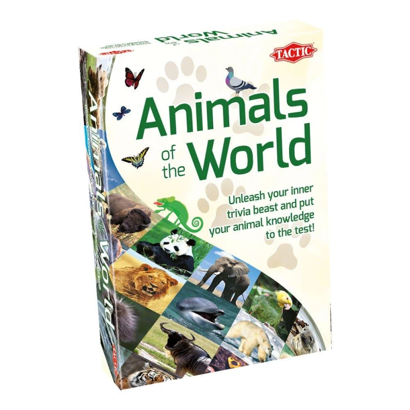 Image of Tactic Games Animals Of The World Card Game Multi unisex