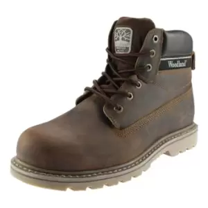 Image of Woodland Mens 6 Eye Padded Utility Boots (9 UK) (Brown)