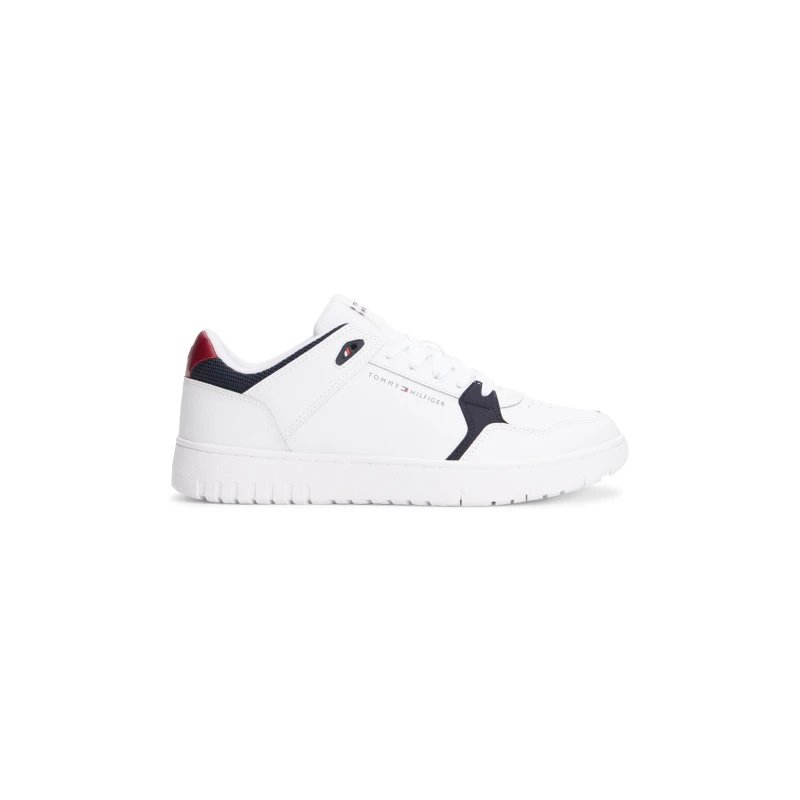 Image of Tommy Hilfiger Mens Basket Low-Top Trainers White male 7 (41)