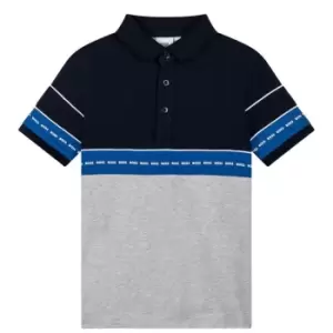 Image of Boss Colour Block Polo Shirt - Green