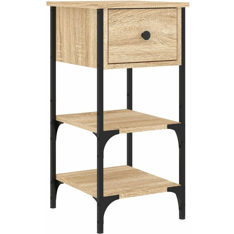 Image of VIDAXL Bedside Cabinet Sonoma Oak 34x36x70cm Engineered Wood Vidaxl 825975