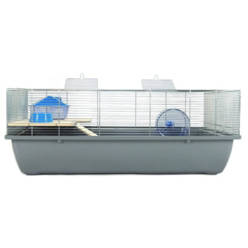 Image of Little Friends Rat And Hamster Cage With Shelf - Carlton Medium Grey
