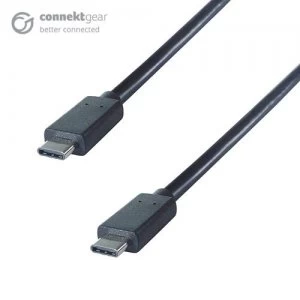 Image of CONNEkT Gear 1m USB 3.1 Connector Cable Type C Male to Type C Male - SuperSpeed 10Gbps IF Certified