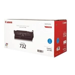 Image of Canon 732 Cyan Laser Toner Ink Cartridge
