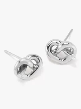 Image of Loves Me Knot Studs - Silver - One Size