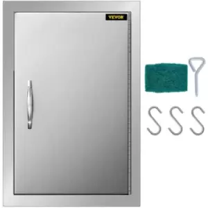 Image of 14"x20" Bbq Stainless Single Walled Island Door Cabinet Stainless Durable