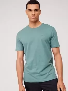 Image of BOSS Tales Small Logo T-Shirt, Open Green, Size L, Men