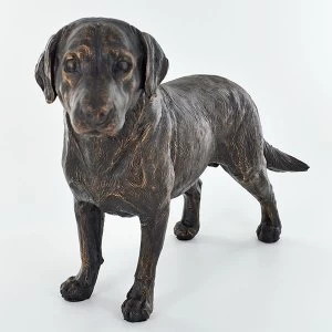 Image of Labrador Standing Cold Cast Bronze Sculpture 16cm