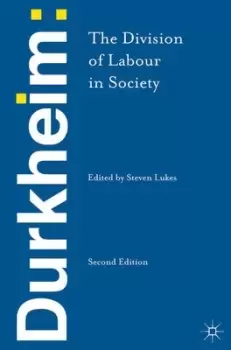 Image of The division of labour in society by mile Durkheim