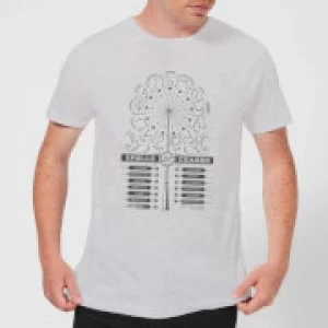 Image of Harry Potter Spells Charms Mens T-Shirt - Grey - S