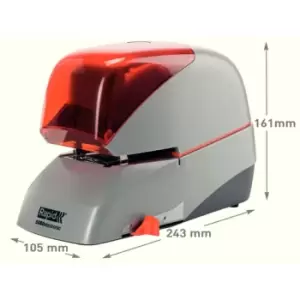 Image of Rapid Supreme Electric Stapler R5080E Silver/Orange