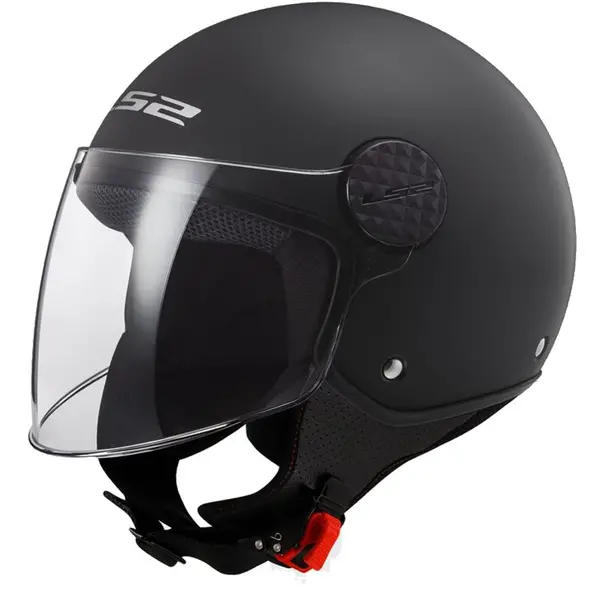 Image of LS2 OF558 Sphere II Solid Matt Black Jet Helmet Size XS