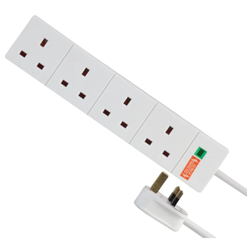 Image of FDL 4 WAY SURGE PROTECTED MAINS GANG SOCKET STRIP - 5M